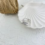 انگشتر زنانه ژوپینگ مدل خطی کد R4853