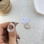 گوشواره زنانه ژوپینگ مدل جواهری کد E6283