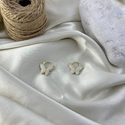 گوشواره زنانه میناکاری مدل پروانه کد E6410