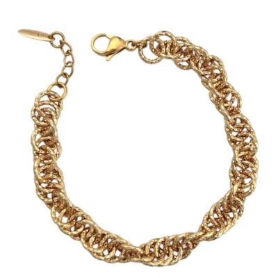 دستبند زنانه ژوپینگ طرح طلا کد 5075 B