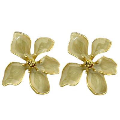 گوشواره زنانه مدل گل میناکاری کد E6170