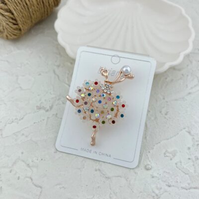 گل سینه زنانه مدل دختر بالرین کد G4114