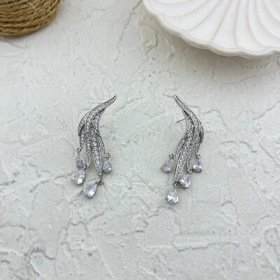 گوشواره زنانه مدل جواهری کد E5910