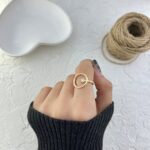 انگشتر زنانه ژوپینگ مدل نگین دار کد R51747