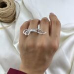 انگشتر زنانه مدل پاپیون کد R51778