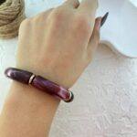 دستبند زنانه بنگل مدل رزین کد B5369