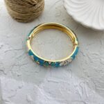 دستبند زنانه بنگل مدل میناکاری B5210