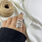 انگشتر زنانه مدل موج کد R51809