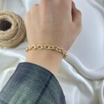 دستبند زنانه ژوپینگ مدل طرح طلا کد B5462