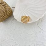 انگشتر زنانه ژوپینگ خطی کد R4953