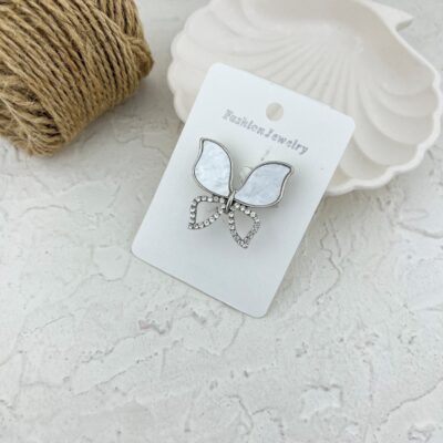 گل سینه زنانه مدل پروانه کد G4099