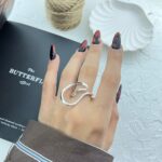انگشتر زنانه مینیمال ابنقره مدل پیچی کد R5081