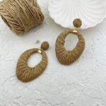 گوشواره زنانه مدل حصیری کد E5676