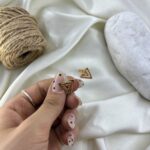 گوشواره زنانه مدل مثلث کد E6482
