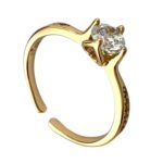 انگشتر زنانه ژوپینگ مدل حلقه تک نگین سولیتر کد R4867