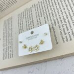 گوشواره زنانه مدل دونه برف کد E5199 مجموعه 3 عددی