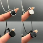 گردنبند اونیکس مردانه کد N1021