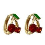 گوشواره زنانه ژوپینگ مدل گیلاس کد E6255