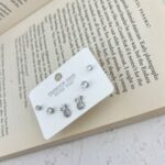 گوشواره زنانه مدل اناناس کد E5188 مجموعه 3 عددی