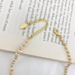 پابند زنانه وای اس ایکس مدل گوی و مروارید کد A4098