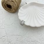 گوشواره زنانه مدل ایرکاف طرح نگین کد E5665