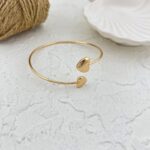 دستبند النگویی ( بنگل ) زنانه ژوپینگ مدل قلب کد B5118
