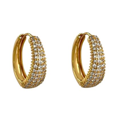 گوشواره زنانه ژوپینگ مدل جواهری کد E6350