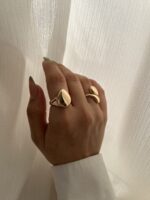 انگشتر مینیمال آینه ای کد R1018