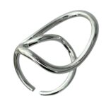 انگشتر زنانه مینیمال ابنقره مدل پیچی کد R5081