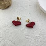 گوشواره زنانه مدل قلب کد E6109