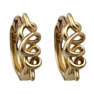 گوشواره زنانه ژوپینگ مدل پیچی کد E5972