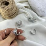 گوشواره زنانه میناکاری مدل ونکلیف کد E6423