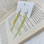 گوشواره زنانه مدل مروارید کد E5174
