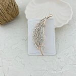 گل سینه زنانه مدل برگ کد G4081