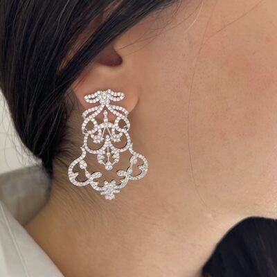 گوشواره طرح جواهر کد E1002