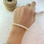 دستبند زنانه بنگل مدل رزین کد B5392
