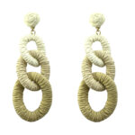 گوشواره زنانه مدل حصیری کد E6390