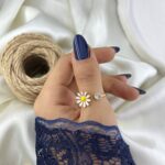 انگشتر زنانه مدل بابونه کد R51846