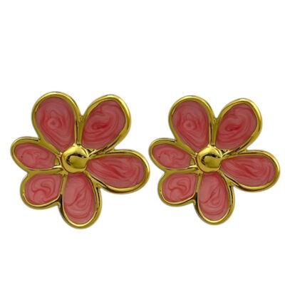 گوشواره زنانه میناکاری مدل گل کد E5784