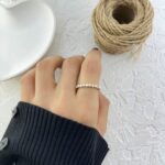 انگشتر زنانه مدل مروارید کد R51732