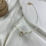 گردنبند زنانه مهره ای تابستانی مدل ونکلیف کد N5248