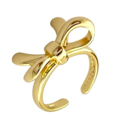 انگشتر زنانه مینیمال مدل پاپیون R5021
