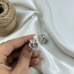 گوشواره زنانه مدل دایره کد E6490