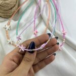 گردنبند زنانه مهره ای تابستانی مدل ستاره دریایی کد N5270