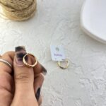 گوشواره زنانه ژوپینگ مدل حلقه ای اینه کد E6240
