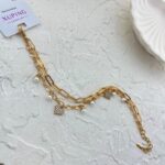 دستبند زنانه ژوپینگ تیفانی مدل قلب و مروارید B5168
