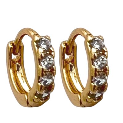 گوشواره زنانه ژوپینگ مدل جواهری تنیسی کد E6051