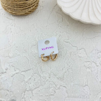 گوشواره زنانه ژوپینگ مدل قلبی کد E6032