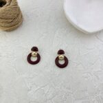 گوشواره زنانه مدل میناکاری کد E6213
