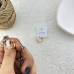 گوشواره زنانه ژوپینگ مدل نگین جواهری کد E6252